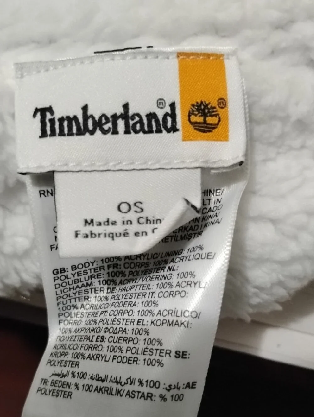 Timberland‎ Light Gray Cable Knit Beanie